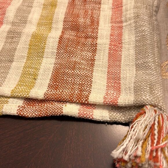 Thro by Marlo Lorenz Striped Boho Table Runner 16”x72” - Picture 2 of 7